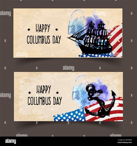 Columbus Day Vector Illustration Stock Vector Image And Art Alamy