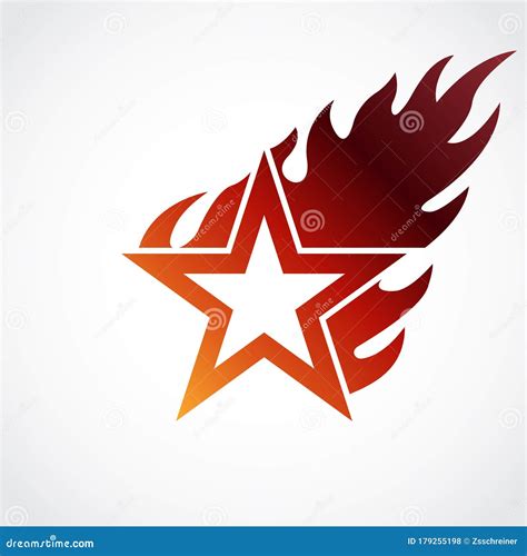 Set Star Flames On Transparent Background Special Effects Vec Vector