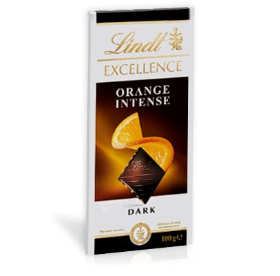 LINDT EXCELLENCE ORANGE INTENSE DARK CHOCOLATE