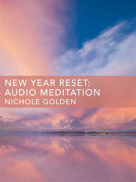 New Year Reset Audio Meditation Buy Watch Or Rent From The