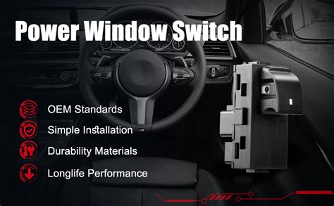 Master Power Window Switch Passenger Front Right Rear Left Or Right Window