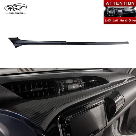 1pcs Carbon Fiber Grain LHD RHD Center Console Decorative Trim For