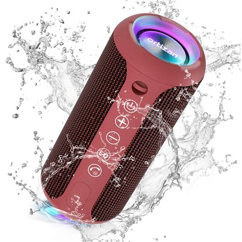 Ortizan X10B Portable IPX7 Waterproof Wireless Bluetooth Speaker With