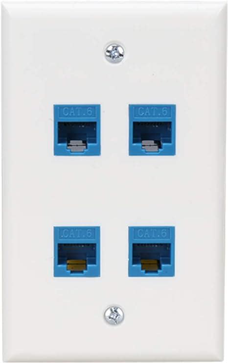 Ethernet Wall Plate Port Cat Ethernet Wall Outlet Female Female