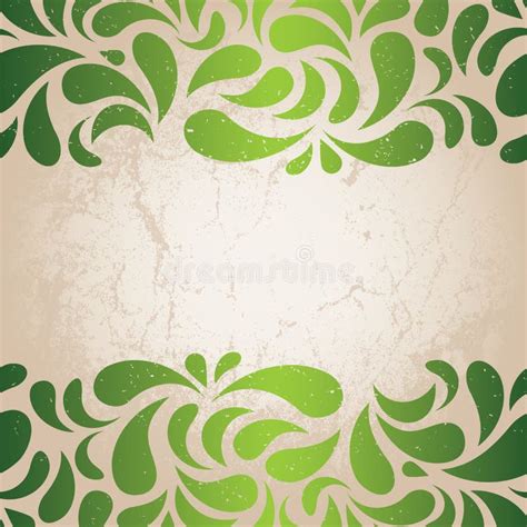 Papier Peint Vert De Cru Illustration De Vecteur Illustration Du Tapis