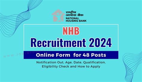 NHB Recruitment 2024 OUT Online Form For Assistant Manager And Other