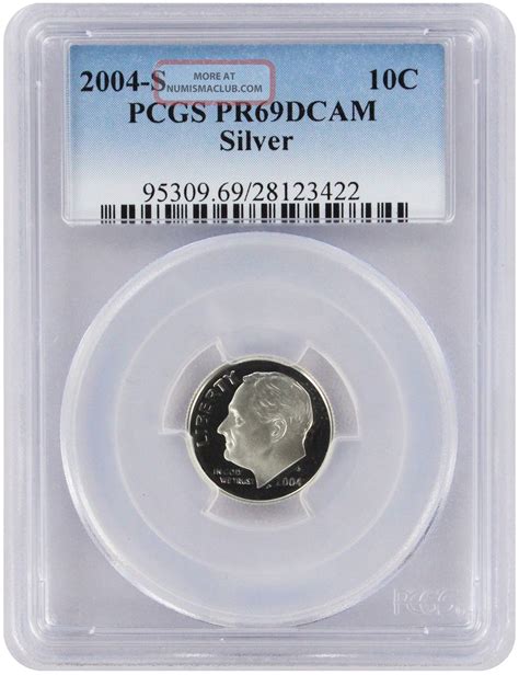 S Silver Roosevelt Dime Pr Dcam Pcgs Proof Deep Cameo