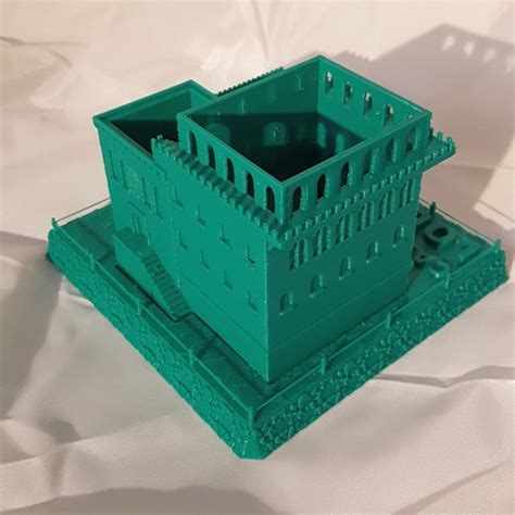 3D Printed Mini Middle Eastern Villas Planter 3 In 1 Cults