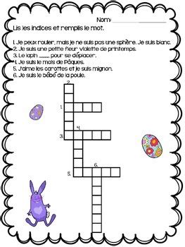 Joyeuses Paques French Language Activities For Immersion Or Core French