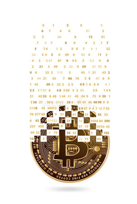 Moneta Dorata Di Valuta Digitale Di Bitcoin Sui Grafici E Sui Grafici