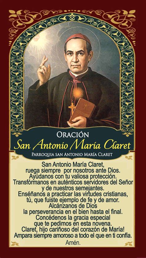 NOVENA SAN ANTONIO MARIA CLARET Blog