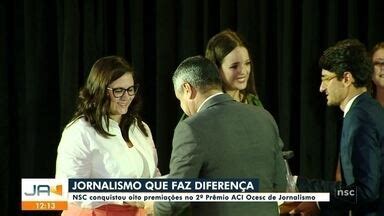 Jornal do Almoço SC Blumenau NSC recebe oito premiações no 2º