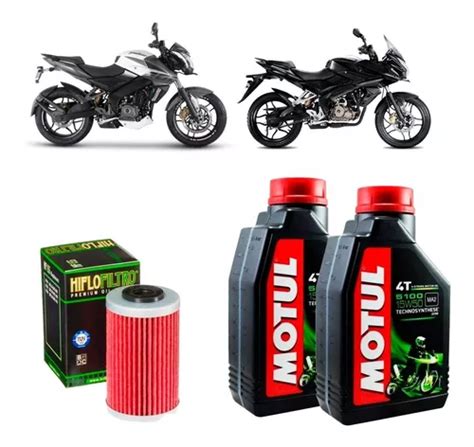 Kit Service Aceite Filtro Rouser Ns 200 Plan Fas Motos