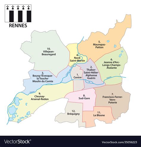 Map Of Rennes France - Emmy Norrie