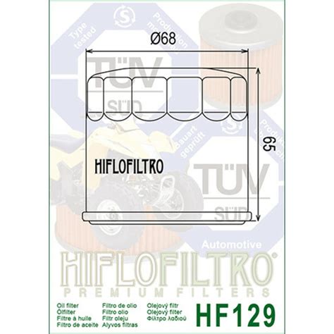 Filtre à huile HIFLOFILTRO HF129 Tech2Roo