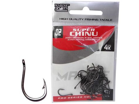 Anzol Marine Sports Chinu Super Strong Black N Pe As