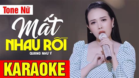 Karaoke M T Nhau R I Quang Nh Tone N V Ho Ng Karaoke Youtube