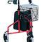 3 Caster Rollator Shanghai Haozheng Metal Products With Basket