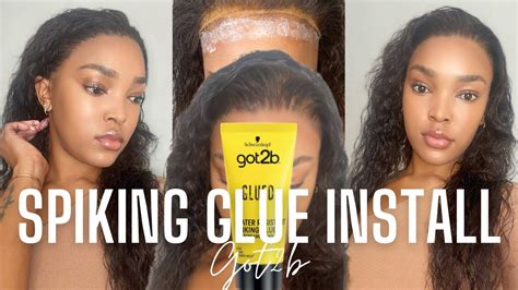 How To Install A Lace Frontal For Beginners With Got2b Glued Spiking Glue Detailed Wig Install