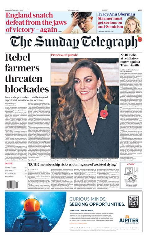 Sunday Telegraph Front Page 24th Of November 2024 Tomorrow S Papers