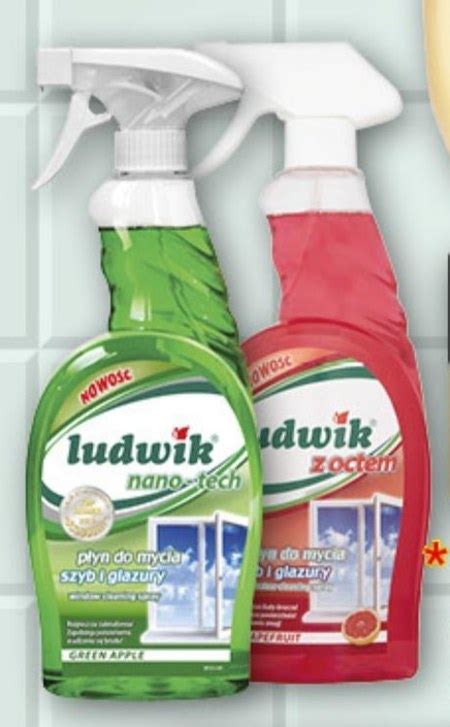 Ludwik Nano Tech Green Apple Płyn do mycia szyb i glazury 750 ml