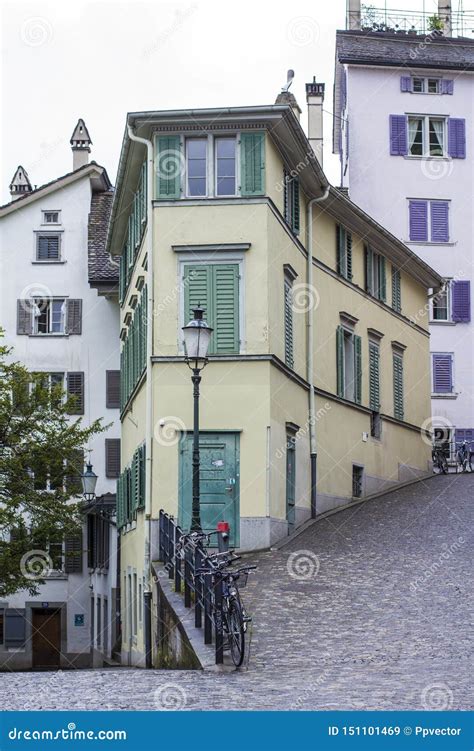 Streets of Zurich. Zurich Architecture Editorial Stock Image - Image of ...