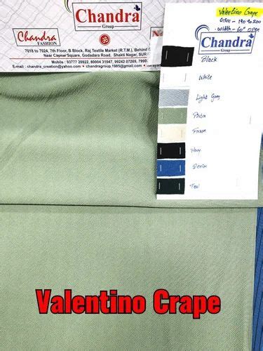 Valentino Lycra Fabric Print Solid Color Multicolor At Rs Meter