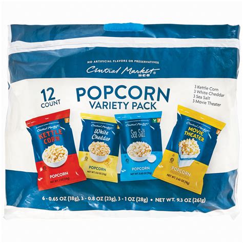 Central Market Variety Pack Popcorn Shop Popcorn At H E B