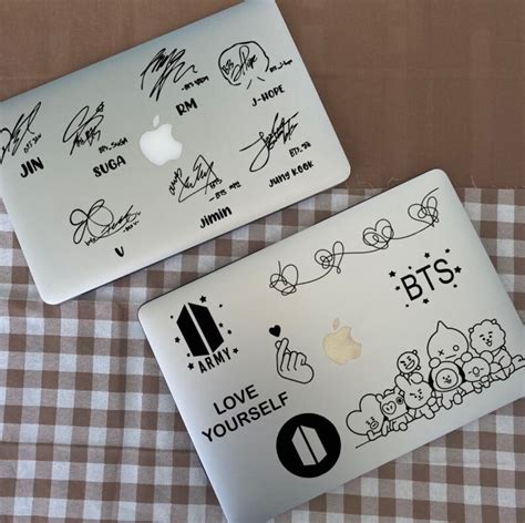 Inspired by BTS Decal Stickers BTS Laptop Decal Stickers - Etsy