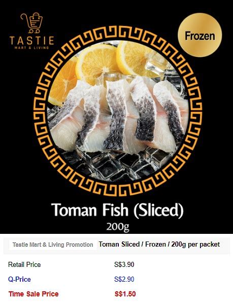 Sliced Toman Fish 200g Selling For $1.50 (U.P. $3.90) ~ All Singapore Deals