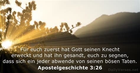 8 Mai 2023 Bibelvers Des Tages Apostelgeschichte 3 26