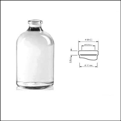 Ml To Ml Clear Moulded Injection Vials Bottle For Antibiotics Ring