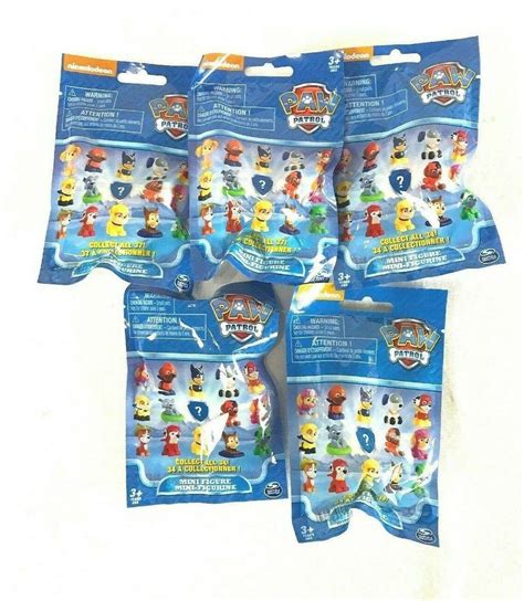 Paw Patrol Mystery Blind Bag Mini Figure Lot of 5 New | #2008793685