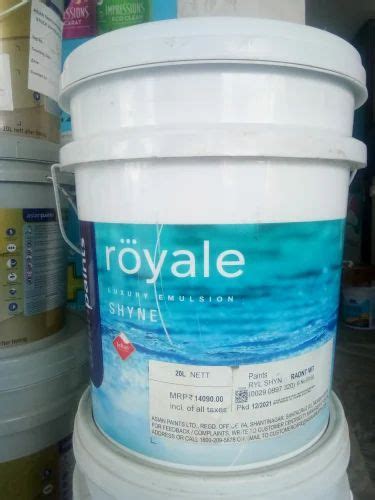 Asian Royale Shyne Luxury Emulsion Paint Ltr At Rs Bucket In