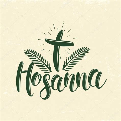 Hosanna And Palm Frond Stock Vector Image By ©biblebox 87988548