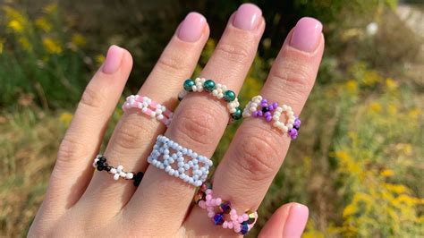 Beaded Ring Tutorial 6 Quick And Beautiful Diy Ring Ideas 💍 Youtube