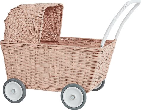 Olli Ella Rotan Strolley Rose Kinderwagen Poppenwagen Buggy