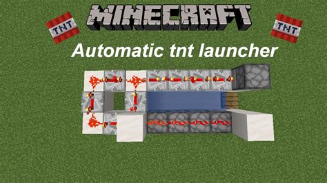 Minecraft How To Make An Automatic Tnt Launcher Youtube