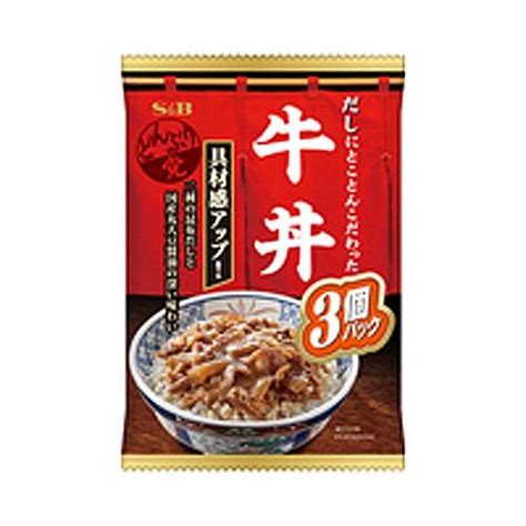 よろずやマルシェ店エスビー どんぶり党 牛丼 3個パック 丼 食材 360g どんぶり レトルト食品 和食 惣菜 レトルト インスタント 和風