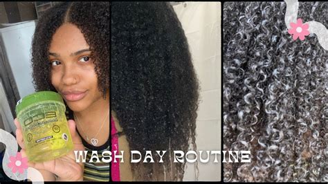 Full Wash Day Routine For Curlykinky Hair💧shiny Smooth Healthy Hair 🌱 Youtube