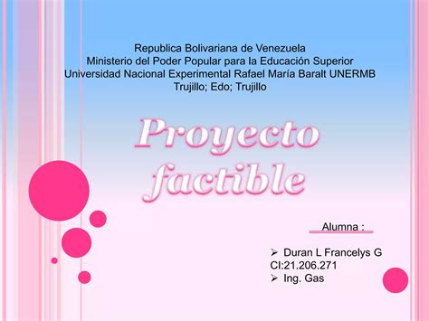 Primera Actividad Proyecto Factible PPT