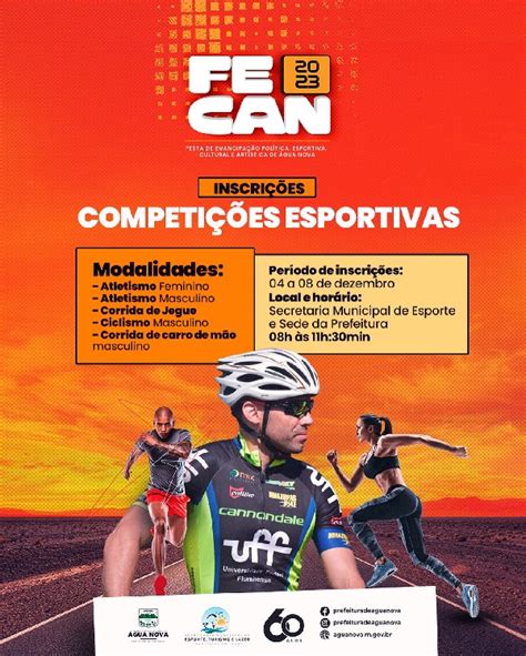 INSCRIÇÕES PARA AS COMPETIÇÕES ESPORTIVAS DA FECAN