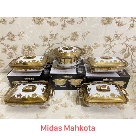 Jual Prasmanan Wadah Saji Set Full Keramik Midas Mahkota 5 Pcs Shopee