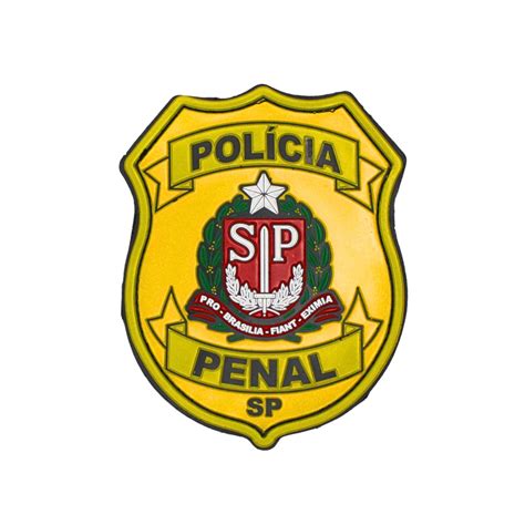 Patch Emborrachado Bras O Pol Cia Penal Sp Colorido