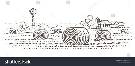 2,042 Hay bales in field Stock Vectors, Images & Vector Art | Shutterstock