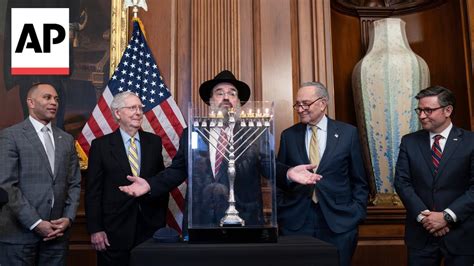 Congressional Leaders Decry Anti Semitism At US Capitol Menorah