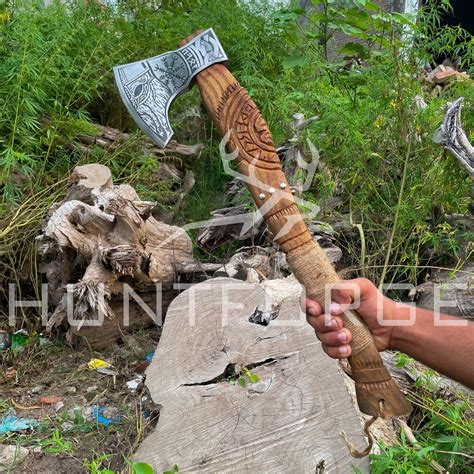 Viking Forged Axe RAGNAR Viking Axe Personalised Hatchet Etsy