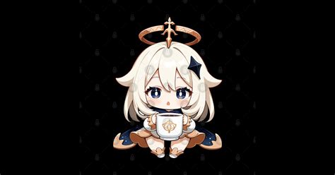 cute paimon chibi sticker  genshin impact fans paimon genshin