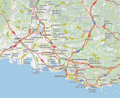 Carte Des Bouches Du Rh Ne Communes D Taill E Relief Routes