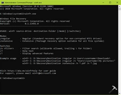 Recover permanently deleted files with Windows File Recovery